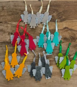 Gilde 24 stk, Engel i filt, Ass. farve*Børn Bøger Om Tro|Dåbshilsner