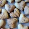 Bethlehem Star Olive Wood 25 stk Hjerte i Oliventræ* Kirker Og Foreninger|Minde-ting