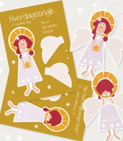 Josephine Blay 4 stk Hverdagsengle, Klip-ud-engle* Kirker Og Foreninger|Dåbshilsner