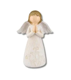 Gilde Blomster engel m. bedende hænder, 12cm* Engle|Jul