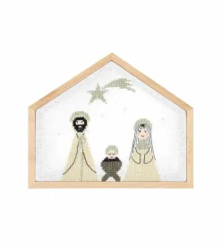 Rico Design Broderi Sæt, Julekrybbe stitch, crib, small* Diy Gør-det-selv|Bolig