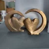 Maria Laach Bronze, Hjerter i to dele, Skulptur* Bryllup|Gave-ideer