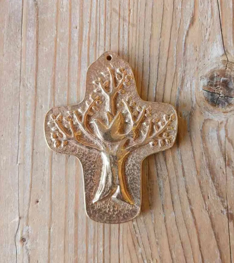 BUBE Bronze, Kors med livets træ og helligåndsdue* Pinse|Højtider