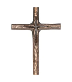 BUBE Bronze kors med træprægning* Gave-ideer|Konfirmationshilsner