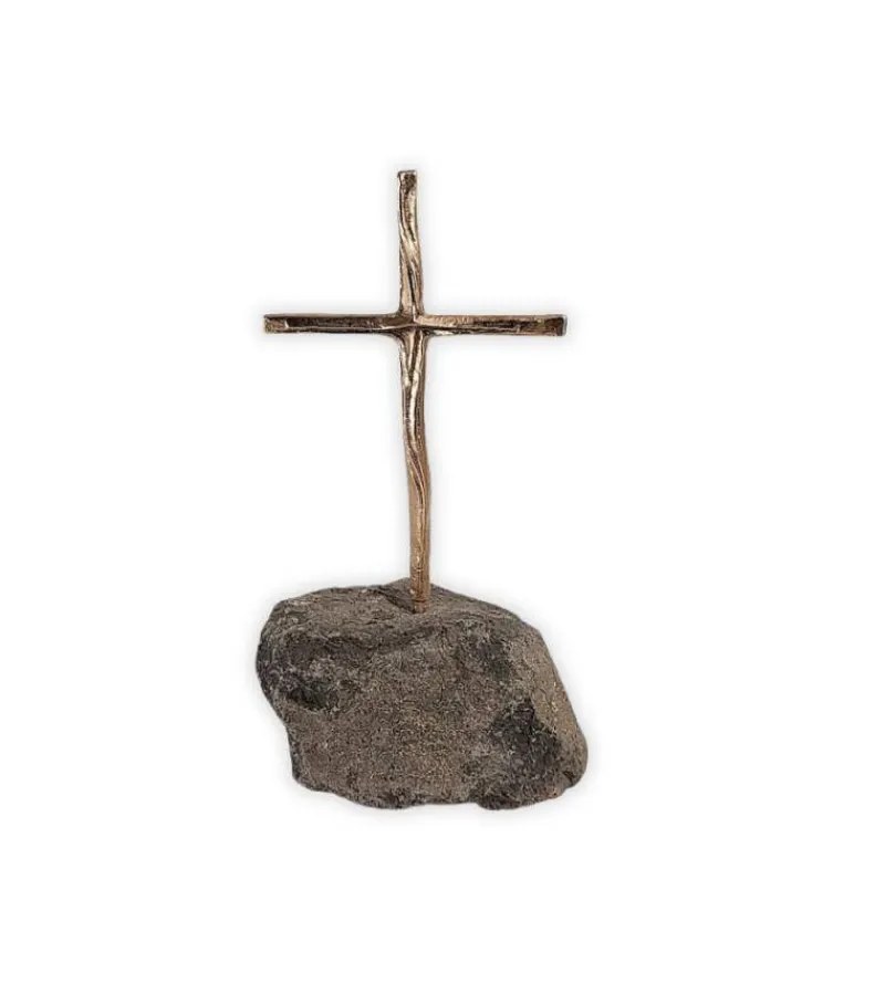 Maria Laach Bronzekors på lavasten, 16 cm* Kors|Bolig
