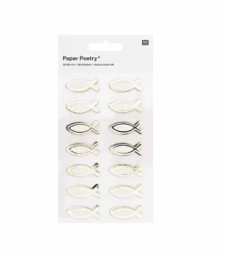 Rico Design 3D STICKERS, Fisk, store* Servietter Og Pynt|Papirvarer