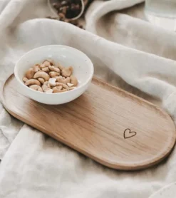 Eulenschnitt Egetræ, Oval tallerken med hjerte* Mors Dag|Gave-ideer