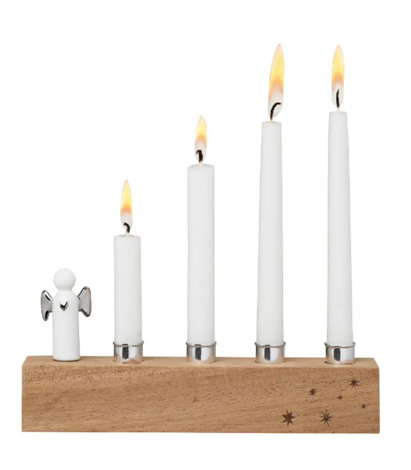 Ru00e4der Design Stories Engel adventsstage, sølv til juletræslys* Engle|Jul