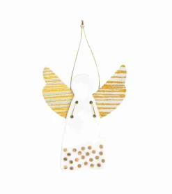 Ru00e4der Design Stories Engel i porcelæn Guld, ophæng, LILLE* Juleophæng|Jul