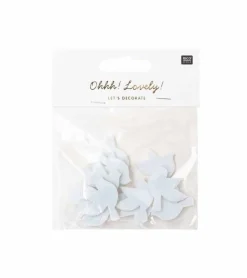 Rico Design Filt due, Hvid, 12 stk* Servietter Og Pynt|Papirvarer