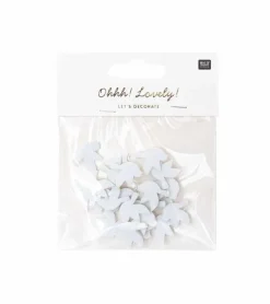 Rico Design Filt due, Lille, Hvid, 24 stk* Servietter Og Pynt|Papirvarer