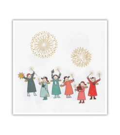 Ru00e4der Design Stories Frokostserviet: Engle piger* Servietter Og Pynt|Papirvarer