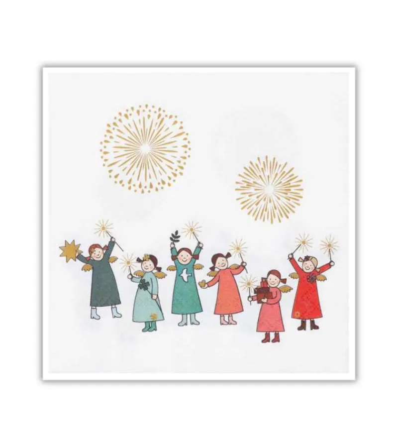 Ru00e4der Design Stories Frokostserviet: Engle piger* Servietter Og Pynt|Papirvarer