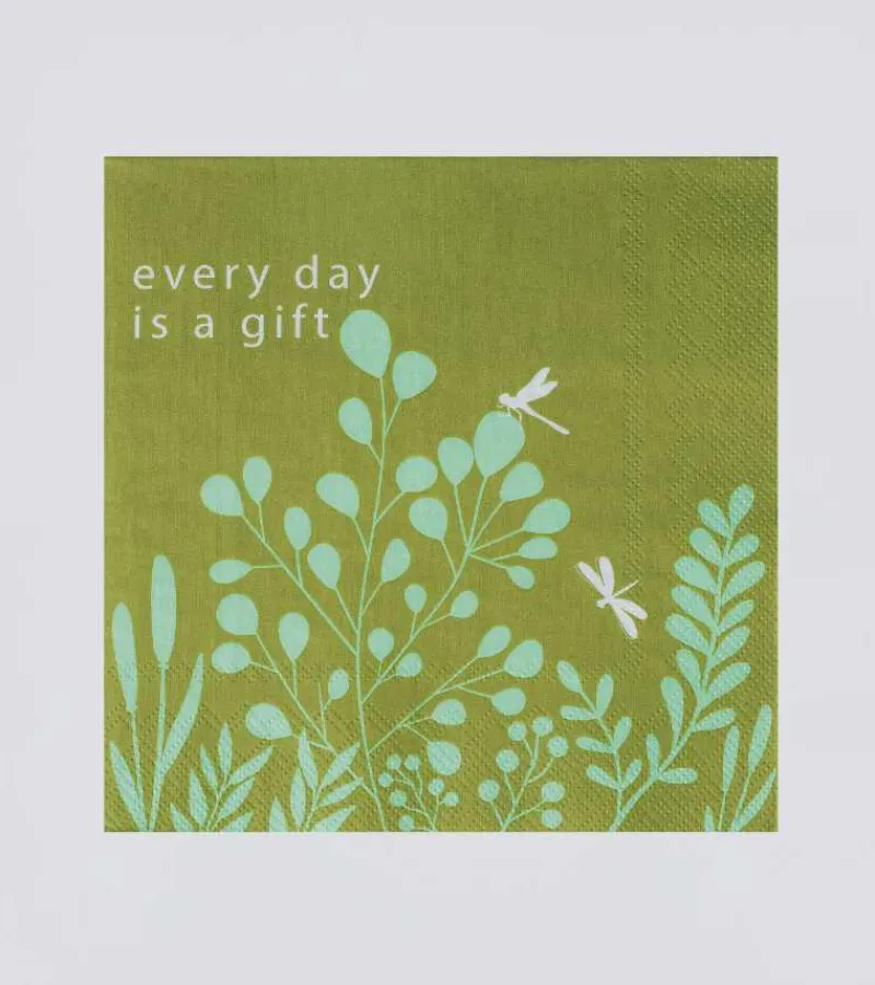 Ru00e4der Design Stories Frokostserviet, Every day is a gift* Servietter Og Pynt|Papirvarer