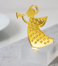 Pluto Fyrfads lys med engel* Julepynt|Jul