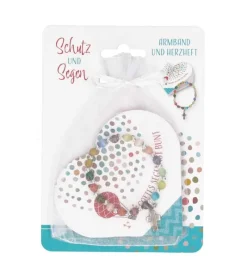 BUBE Gavesæt med armbånd og hjertebog* Konfirmation|Gave-ideer