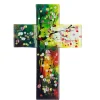 Gilde Glaskors med farver, Stor* Kirker Og Foreninger|Kors
