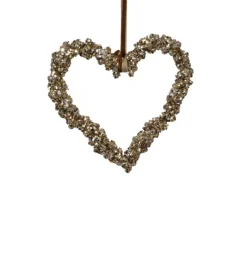 La Vida Glimmer, Deko hjerte ophæng, Medium* Julepynt|Jul