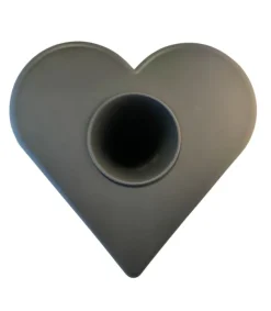 Diverse Gravvase udformet som hjerte i plast, 2 L vand, Grå* Kirker Og Foreninger|Kirkegården