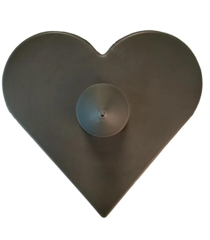 Diverse Gravvase udformet som hjerte i plast, 2 L vand, Grå* Kirker Og Foreninger|Kirkegården