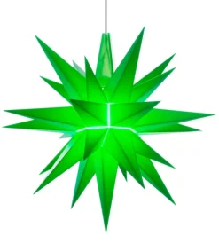Herrnhuter Stjerne, Grøn, Plast, 13 cm LED* Stjerner|Herrnhuter Stjerner