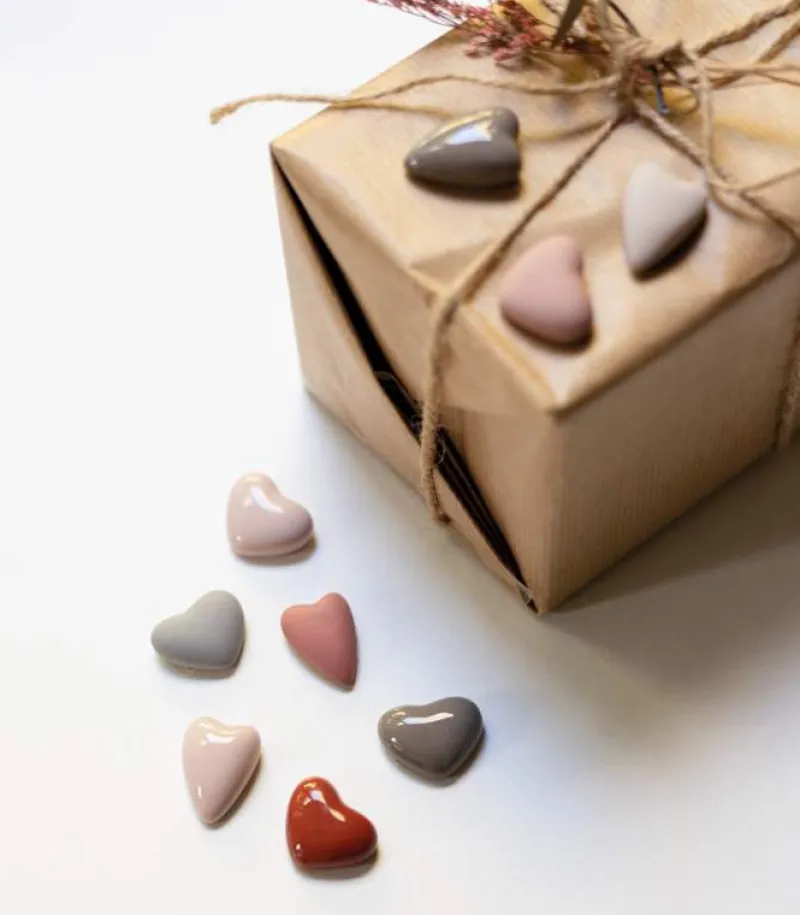 Ru00e4der Design Stories Hjerte i stentøj, Ass. farver* Kirkegården|Sorg-bearbejdning