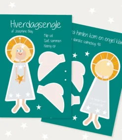 Josephine Blay Hverdagseengel Klip-ud, blå kjole* Dåbshilsner|Kirker Og Foreninger