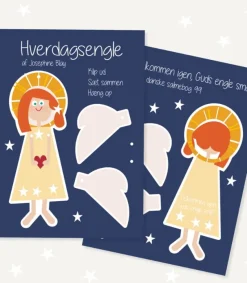 Josephine Blay Hverdagsengel Klip-ud, gul kjole* Dåbshilsner|Kirker Og Foreninger