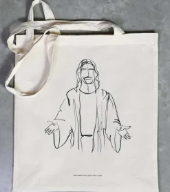 MeAndMyHouse Hvid mulepose med Jesus* Studentergaver|Gave-ideer