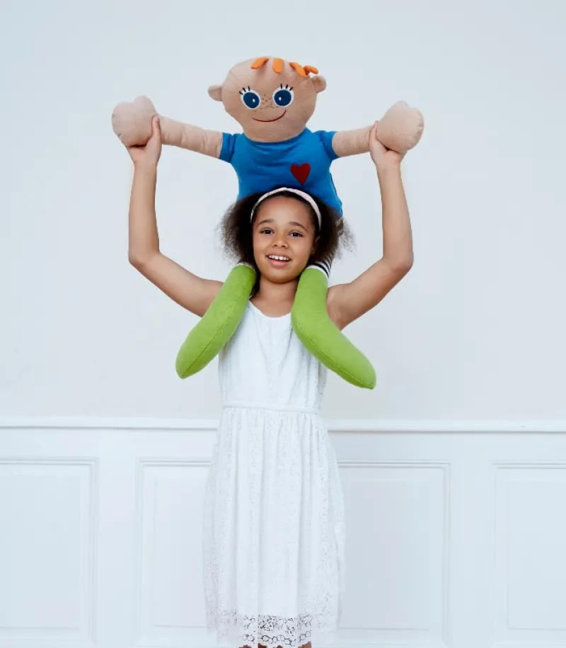 Josephine Blay KAI dukke, blå, 100 cm*Børn Kirker Og Foreninger|Barnedåb