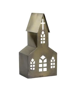 Chic Antique Kirke i metal, 35 cm* Lys|Bolig