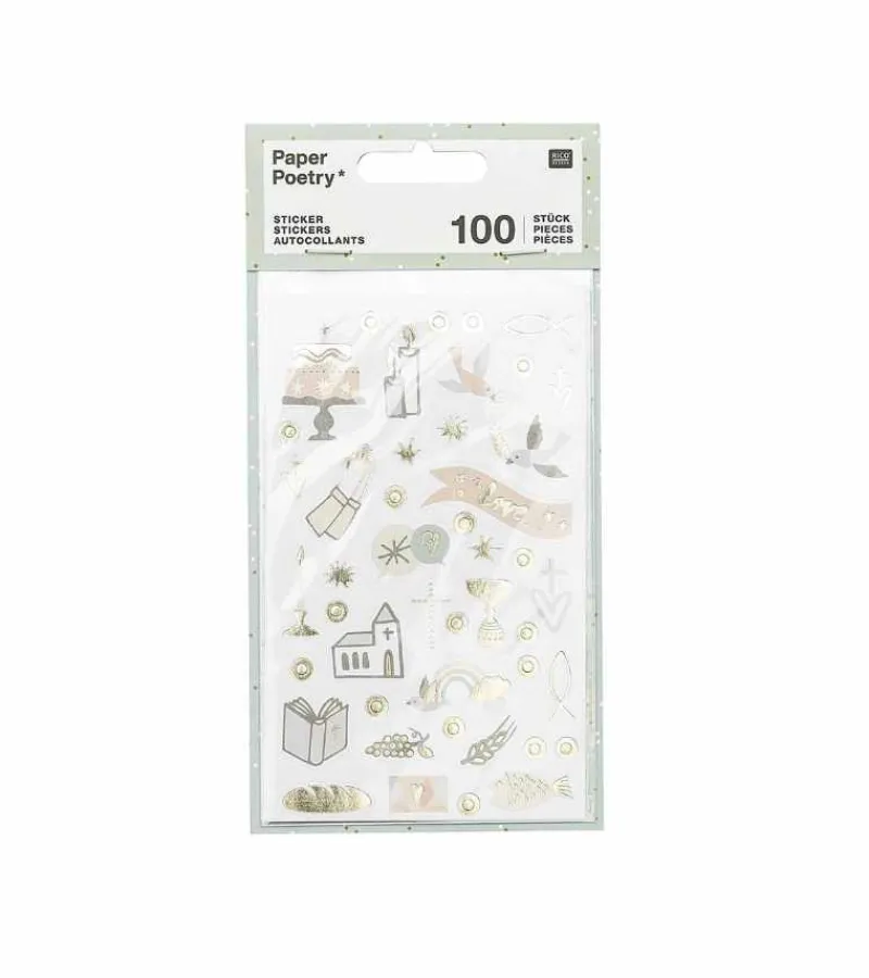 Rico Design Klistermærke Sæt, Dåb og konfirmation* Servietter Og Pynt|Papirvarer