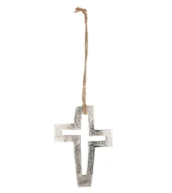 Gilde Kors til væg, aluminium, stor 24 cm* Kors|Bolig