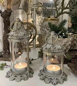 La Vida Lanterne, antik guld, 20cm* Kirkegården|Sorg-bearbejdning