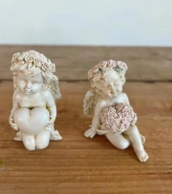 La Vida Lille engel med hvidt hjerte* Kirkegården|Sorg-bearbejdning