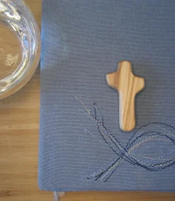 Bethlehem Star Olive Wood Lommekors i Oliventræ – 5 cm* Konfirmationshilsner|Kirker Og Foreninger