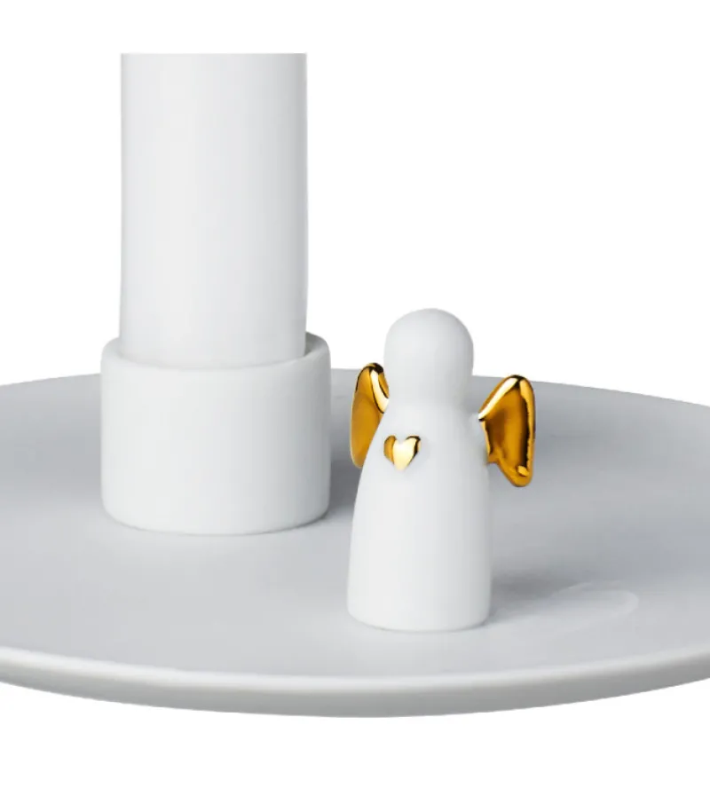 Ru00e4der Design Stories Lysestage med engel, Guld* Julepynt|Jul