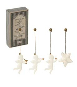 Maileg , O Holy Night, metal engle i æske* Julepynt|Jul