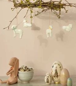 Maileg Metal ophæng, Lam – Rå hvid,* Påske|Højtider