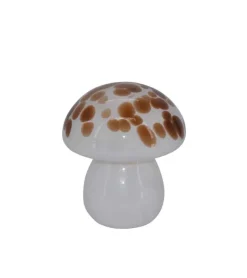 La Vida Mushroom glaslampe LED, Cognac, lille* Lys|Bolig