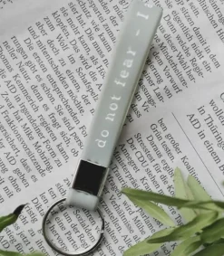 MeAndMyHouse Nøglering gråblå: Do not fear – I am with you* Konfirmationshilsner|Kirker Og Foreninger