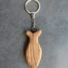 Bethlehem Star Olive Wood Nøglering med Fisk i oliventræ* Små Gaver|Accessories