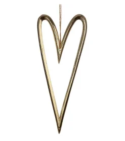 Gilde Ophæng, Guld hjerte, 24 cm* Juleophæng|Jul