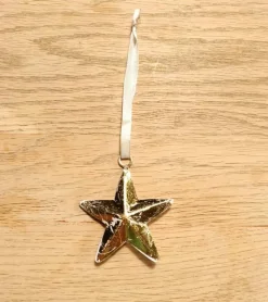 Andre Ophæng, Stjerne, hvid og guld* Julepynt|Jul