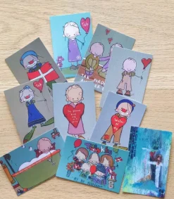 Lone Engsig Hvam Pakke med 10 stk blandet Til & Fra kort af* Jul|Højtider