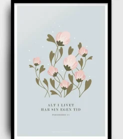 MeAndMyHouse Plakat: Alt i livet har sin egen tid, A3* Papirvarer|Bryllup