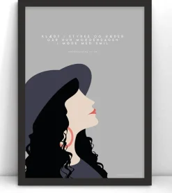 MeAndMyHouse Plakat: Klædt i styrke og hæder, lys, A3* Papirvarer|Studentergaver