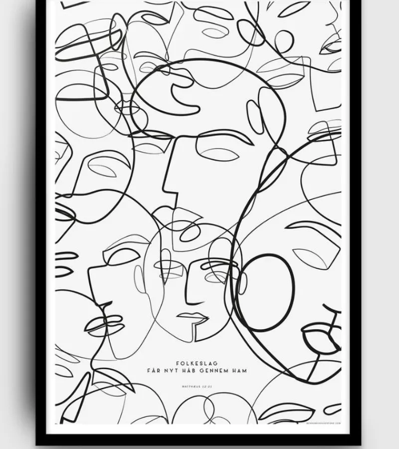 MeAndMyHouse Poster: Folkeslag får nyt håb gennem ham, A3* Papirvarer|Plakater