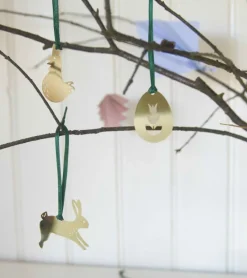 Pluto Påskeophæng i guld, 3 pk* Påske|Højtider