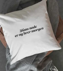 MeAndMyHouse Pudebetræk: Hans nåde er ny hver morgen, 50 x 50 cm* Mors Dag|Gave-ideer